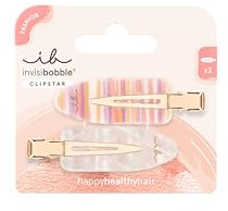 invisibobble Haarklammer Damen (2x) Nahtlos – Haarspange mittelgroß Weiß Orange Lila trendy – Clipstar GRWM Styling Get Ready With Me – Hair Claws Make-up Skincare Haarschmuck verspielt Größe M