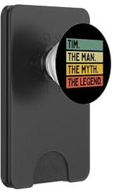 Tim The Man The Myth The Legend Citazione personalizzata divertente PopSockets PopWallet per MagSafe