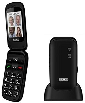 Saiet - 13500763 - SAIET SCUDO+ NERO cellulare per anziani