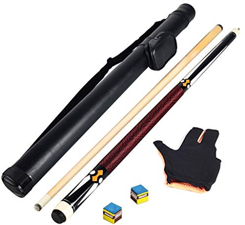 Lcrod Pool Queues mit Beweglichem Fall Holz Pool Queues Tragbar Gerade Stange Billard Sport Zubehör