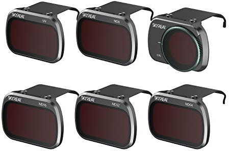 Skyreat ND Filters Set for DJI Mavic Mini 4K/Mini 2 /Mini SE Accessories,6 Pack-(CPL, UV, ND8, ND16, ND32, ND64)
