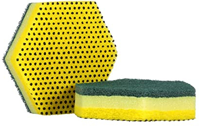 3M Scotch-Brite 96HEX-FL Kitchen Sponge 16 Pack