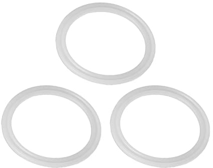 TiaoBug 3 Stück Silikon-Dichtungsring 4.6/5.5/6.5cm Auslaufsichere Gummiring Ersatzdichtungsset Trinkflasche Isolierflasche Deckel Dichtungen