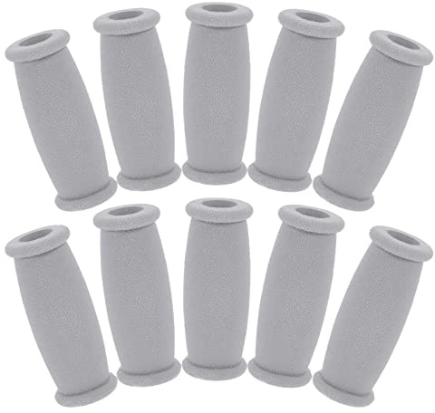 POPETPOP 10 Piezas de Empuñaduras para Muletas de Tpr, Ligeras y Fáciles de Limpiar, Cojines para Axilas Ideales para Reemplazo de Muletas y Soporte Cómodo