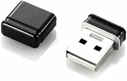 Mini USB 2.0 Flash Drive Memory Stick Fold Storage USB (Black) (8 GB)