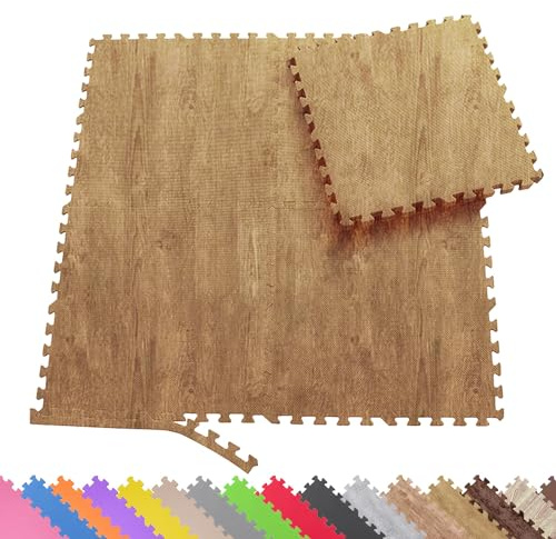 Sporttrend 24® 12 Schutzmatten + 24 Randstücke Set Farbwahl 60x60x1cm | 4,32qm | Bodenschutzmatte Sportmatte Gymnastikmatte Puzzlematte Fitnessmatte Unterlegmatte Bodenmatte Trainingsmatte Yogamatte