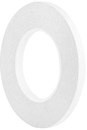 Generic 3 mm dubbelhäftande tejp, starkt lim, klibbigt quiltning, självhäftande tejp för sömnad, kontor, hantverk, handarbete, diamantmålningsverktyg, Vit