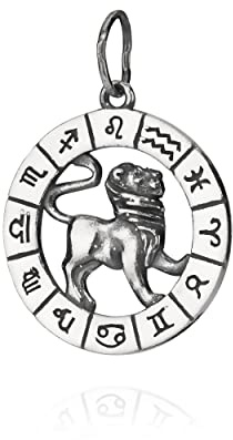 NKlaus 25mm Kettenanhänger Sternzeichen 925 Sterling Silber Horoskop Zodiak Anhänger für Halskette