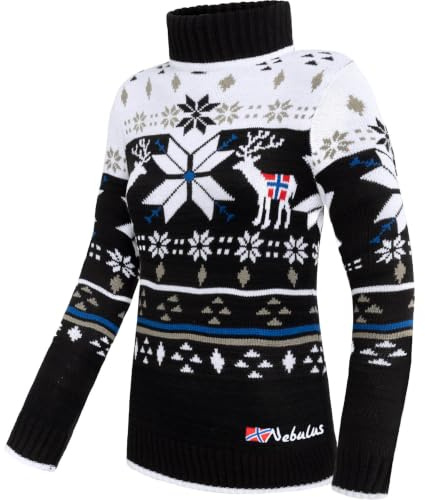 Nebulus Damen Pullover Stag, Warmer Pullover, praktischer & vielseitiger Pulli
