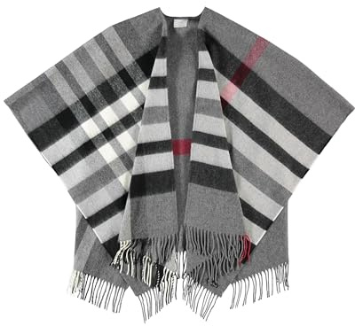 FRAAS Poncho 130 x 150 cm - Made In Germany - Ruana kariert Aus Reinem Polyacryl - Für Damen - Perfekt für Herbst und Winter