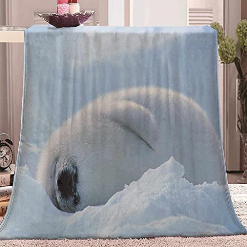 Weiß Kuscheldecke Flauschig 220x240cm 3D Siegel Fleecedecke Weich Sofadecke Warm Bettdecke Decken Wohndecke Tagesdecke Sofaüberwurf Decke Couchdecke Bettüberwurf G1295