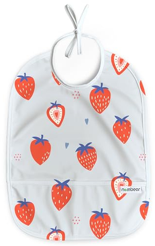 Nombear Wasserdichtes Lätzchen für Baby 6-12 Monate, 1 Packung - Beikost Baby Zubehör, Babylätzchen für BLW