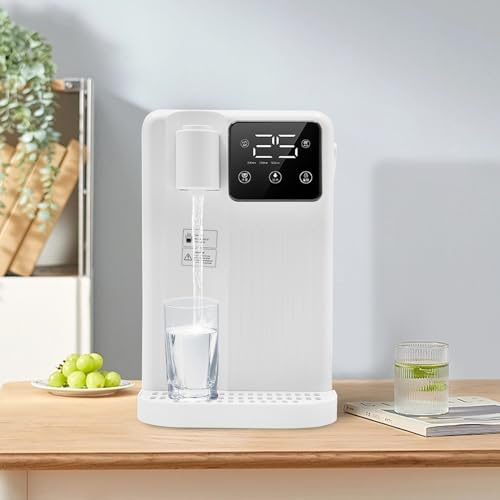 3L Heißwasser-Sofortspender,Heißwasserspender Desktop-Heißwasser-Sofortspender, Desktop-Wasserspender kann in Büro,Schlafzimmer, Wohnzimmer (Weiß)