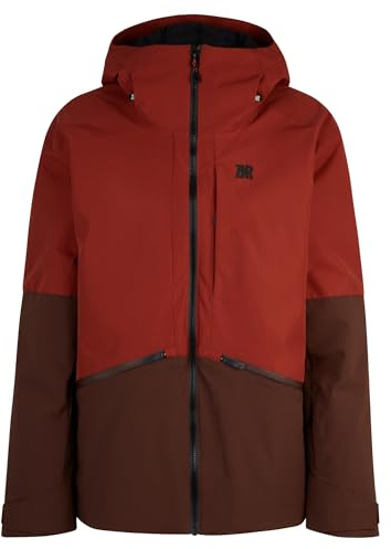 Ziener Herr RIKKARD skidjacka/freeride | PFC-fri, ull, vadderad, träbrun, XL