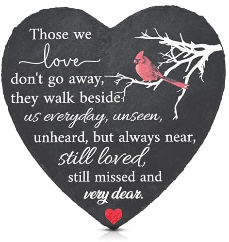Sympathy Gifts for Loss of Loved One Memorial Garden Stone Those We Love Don't Go Away Memorial Stones for Loved Ones Outside Condolence Bereavement Gifts for Outdoors (Those we love don't go away)