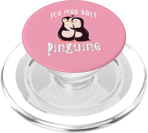 Ich mag halt Pinguine Mädchen Kinder Damen Herren Penguin PopSockets PopGrip für MagSafe