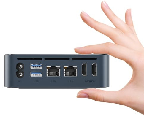 TRIGKEY Intel Twin Lake N150(up to 3.60GHz) Mini Desktop Computer, 16G DDR4 500G M.2 PCIeX4 SSD, Business Micro PC, 2*HDMI 4K Output, 2 * 1000M LAN, WiFi 5, BT 5.0, USB 3.2 * 3, Key-N150 Mini PC