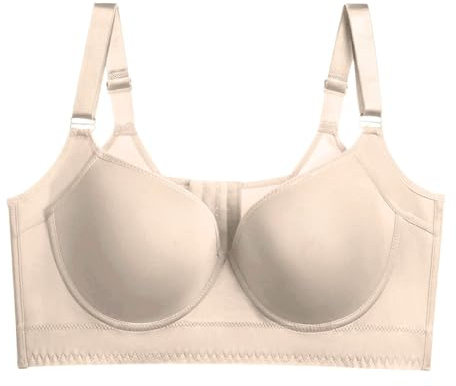 Shapedly Bra Shapedly Back Smoothing Bra Hide Back Full Back Coverage Deep Cup Bra Women Bra Strapless (H, 36H)