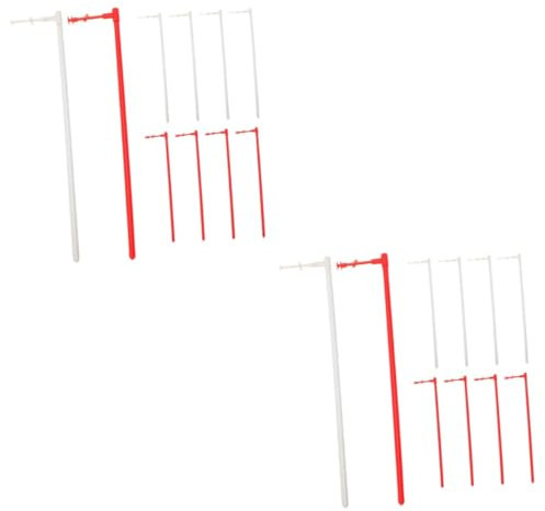 Sosoport 20 Sets moulins à Vent pour Le Jardin moulins à Vent de Jardin en Plein air Turbine moulinets pour Enfants bâtons de Moulin à Vent Bricolage pièces pour moulins à Vent Plastique
