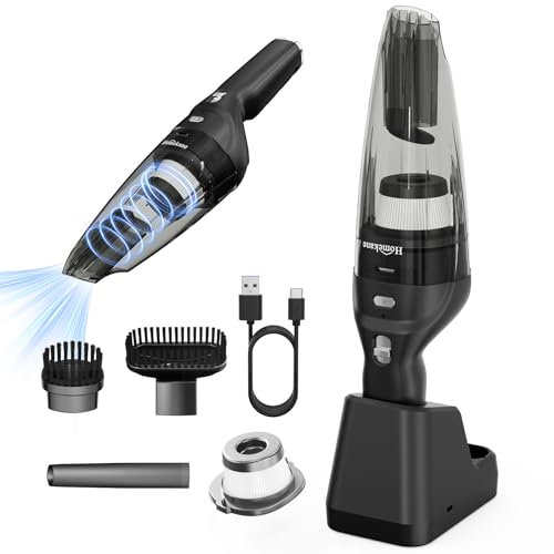 HOMEKANE Handheld Vacuum Cleaner Cordless 10000Pa High Power Suction with Charge Base Light Weight Hand Held Rechargeable Car Vacuum Cordless