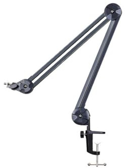 Mikrofonarm aus Metall, starke Tragfähigkeit, Tischhalterung für flexible Positionierung des Desktops
