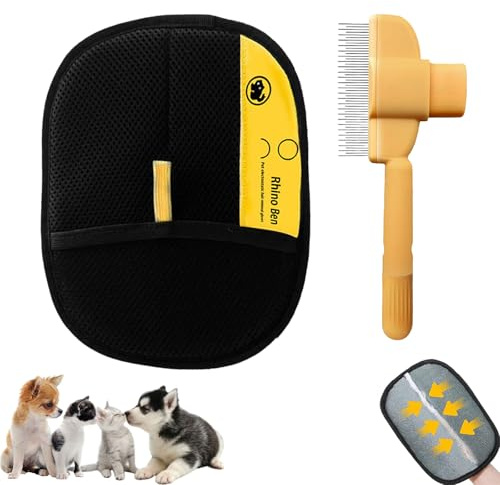 1 Gant Poils Animaux,Yomi pet Gant pour Les Poils d'animaux de Compagnie pour Chiens et Chats（A