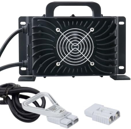 WLEJSL Chargeur de Batterie au Plomb Haute Puissance 1200 W Étanche pour Chariot Élévateur 24 V 30 A avec Prise Anderson 50 A/120 A/175 A/350 A pour Transpalette Électrique,A2,350A
