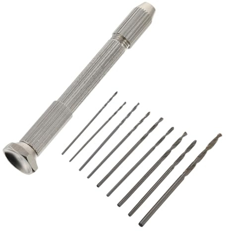 SEWACC Trapano Mano Mini con Punte Regolabili in Acciaio Antiruggine per Intaglio Modellismo da Te Precisione e Fissaggio Sicuro