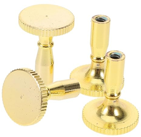 DOITOOL 4Pcs Copper Lamp Off Switch Knobs Replacement for Floor Lamp Socket with Precise Control Compatible with Various Switch Holders