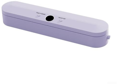 Yuanpgky Confezionatrice sottovuoto automatica compatta con monitoraggio dal vivo e modalità multiple di sigillatura adatta a diversi tipi di alimenti (viola)
