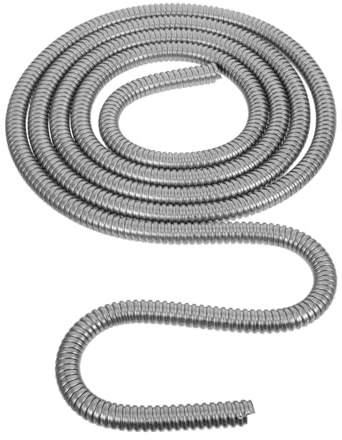 VALICLUD Tubo Flessibile Corrugato in Acciaio Inox 304 da 13 Mm X 3 M, Guaina Protettiva per Cavi Elettrici Esterni Resistente alle Intemperie, Tubo Flessibile per Cablaggio Hvac