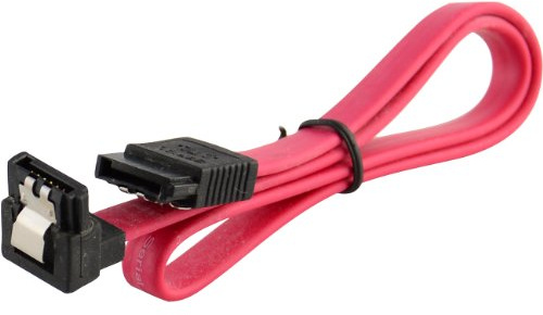 JacobsParts 18 Cable de SATA 6 GB/s recto a ángulo recto de disco duro/unidad óptica 1-piece