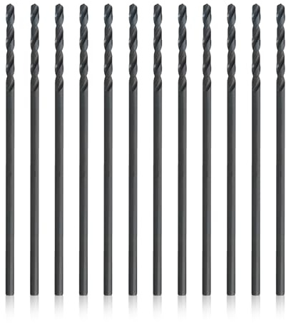 Drill America DWDA/CX61/4P12 1/4 x 6 High Speed Steel Aircraft Extension Drill Bit (Pack of 12), DWDA/C Series
