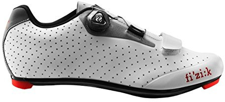 Fizik Sattel R5 Uomo Boa Road Fahrradschuhe, Herren, Weiß/Hellgrau