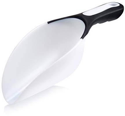 Rockland Guard 1-Cup Multipurpose Scoop – Flexible Funnel Tip for Spill-Free Pours – Heavy-Duty Ice Scoop for Freezer & Ice Machine – Dog Food Scoop & Flour Scoop for Canisters (1-Pack)