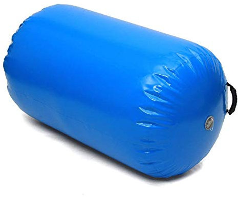 Minetom Aufblasbare Air Roll mit Pumpe Luft Rollen Gymnastik Tumbling Yoga Rolle Gym Air Barrel Übung Spalte Fitnessrolle