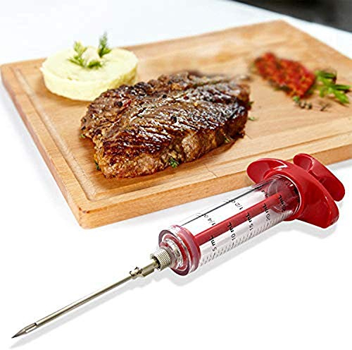 Siringa da cucina/siringa per condimento, siringa per marinata e condimento, utensile da cucina in acciaio inox