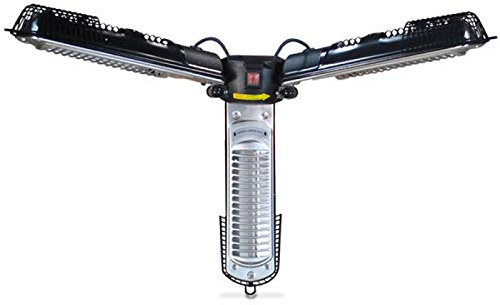 Parasol Patio Heater, 2000W Electric Umbrella Heaters With Three-Arm, Foldable Outdoor Heater For Terrace Pergola Garden,Black