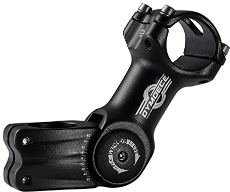 Dymoece Fahrrad Vorbau Riser Verstellbarer，Fahrradlenker Verlängerung 0~60 Grad Aluminiumlegierung für MTB Mountainbike Rennrad BMX 31,8mm/25,4mm