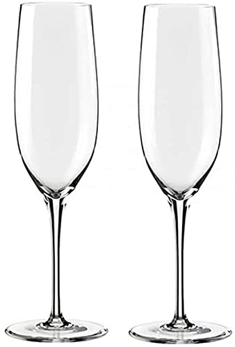 QUNINE Kelche Rotweingläser, große Weingläser, mundgeblasenes Set mit 2 roten, klaren Weingläsern, Premium-Weinprobe, Geschenk für Hochzeit, Stielgläser (Farbe: A) (D)