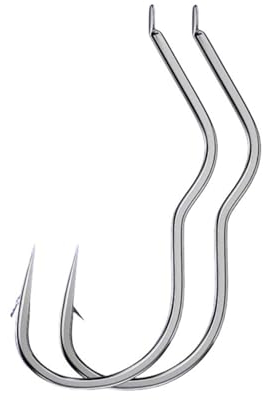 Angelhaken Angelhaken aus Kohlenstoffstahl, scharfer Stacheldraht, automatischer Flip, 12 Stück/Packung, Angelhaken for Karpfenangelzubehör Fischhaken (Color : 12 Pcs, Size : 5)