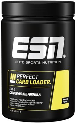 ESN Perfect Carb Loader, 1500 g, Neutral, 4 in 1 Kohlenhydrat Quelle für Pre-, Intra- & Post Workout, Pulver zur Herstellung einer Kohlenhydratlösung