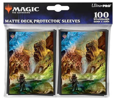 Ultra Pro Magic The Gathering: Bloomburrow 100ct Deck Protector® MTG Sleeves Featuring Season Lands: Swamp Summer, Protect and Store MTG Cards, Standard Size Card Sleeves