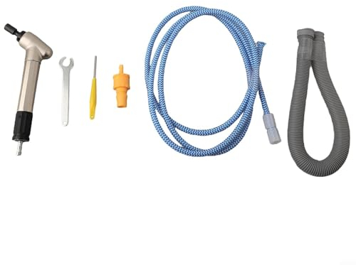 FUBESK Hochgeschwindigkeits-pneumatischer Schleifstift, MAG121N Air Micro Die Grinder Kit Pneumatischer Gravierstift 52500 U/min Geschwindigkeit 120 Grad Winkel zum Polieren von Glas, Stein, Handwerk,
