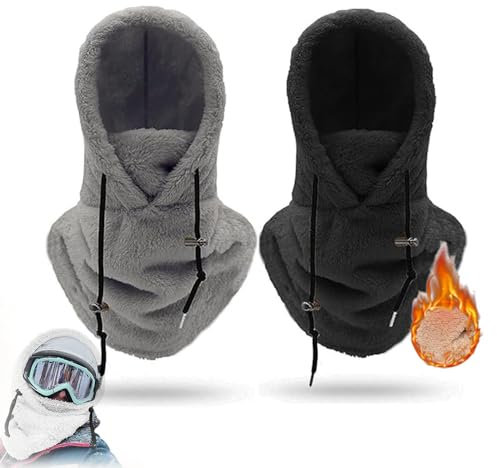 Samtkapuze, Skimaske mit hoher Polarität, Sherpa-Kapuze, Skimaske mit hoher Polarität aus Samt, Thermo-Gesichtsmaske, Halswärmer, Schal, Helmkapuze, wind- und kältebeständige All-in-One-Gesichtsmütze(