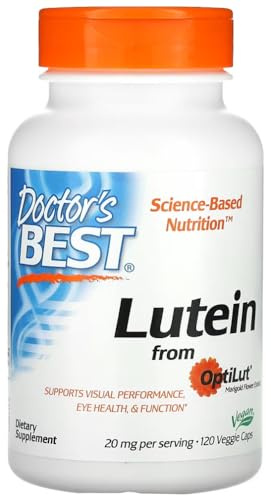 Doctor's Best - Lutein from OptiLut, 10mg | Unterstützt die Augengesundheit - 120 Kapseln