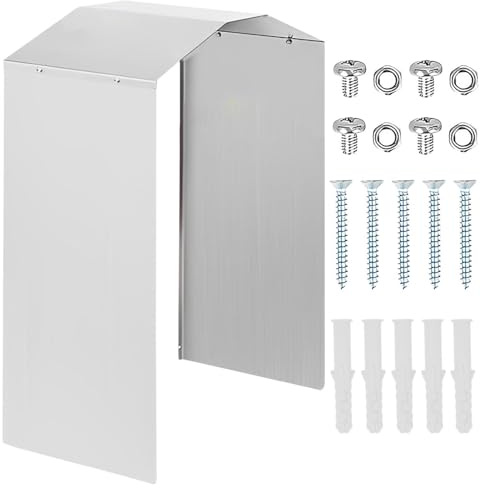 Tapa exterior de enchufe – Tapa de caja de enchufe de pared resistente a la intemperie y duradera, cubierta protectora exterior de aluminio resistente | Tapa de enchufe resistente