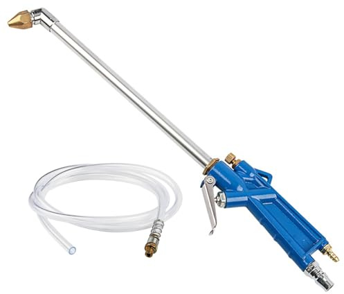 Hanzete, macchina pneumatica per la pulizia del motore, con tubo da 240 mm, sgrassatore spruzzatore per vano motore, interni meccanici e ruote