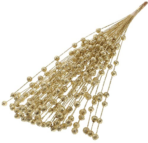 Zerodeko Elegante Künstliche Glitzerbeerenstiele Weihnachtsbaum-Picks Dauerhaftes Blumenarrangement für Weihnachtsdekoration Zu Hause und für Partys.