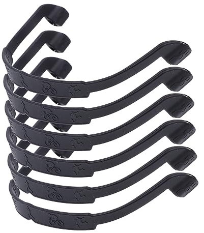 DOITOOL 6 Stück Silikon Brillenband Elastisch Rutschfest Schwarz Brillenhalter Für Damen Und Herren Sport Und Alltag